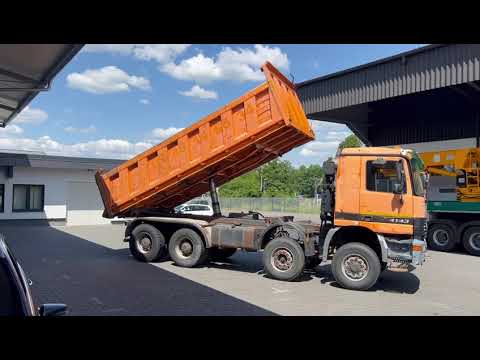 Mercedes-Benz Actros 4143K 8x6 Euro 4 Kipper 3 Pedalen aus Baujahr 2005 - VERKAUFT