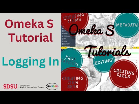 Omeka S At A Glance #1: Logging In