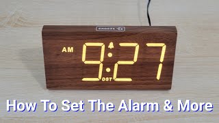 DreamSky Digital Alarm Clock – How To Set Alarm & More
