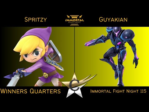 Immortal Fight Night 115 Winners Quarters - Spritzy (Toon Link) vs Guyakian (Samus) Smash Ultimate -