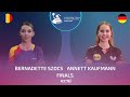 BERNADETTE SZOCS ROU Vs ANNETT KAUFMANN GER European Championships Womens Final Highlights