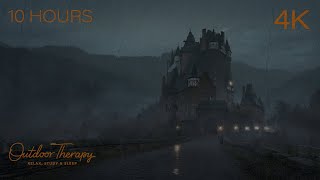 The Cobblestone Path | Deep Textured Rain & Rolling Thunder Ambience | RELAX | STUDY | SLEEP [4K]