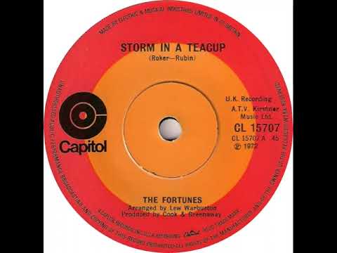 UK New Entry 1972 (22) The Fortunes - Storm In A Teacup