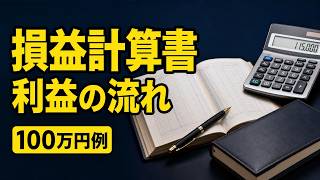 【簿記3級】損益計算書の作り方｜売上総利益から当期純利益までを100万円例で理解