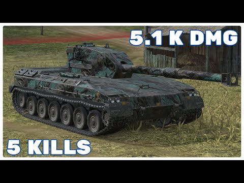 Bofors Tornvagn ● 5.1 K DAMAGE ● 5 KILLS ● WoT Blitz Best Replays