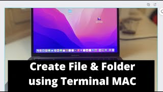 How to create Folder & File using Terminal on Mac 2022