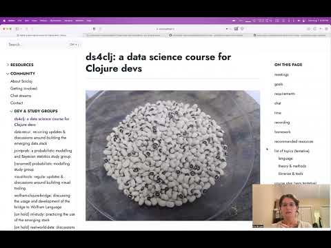 What is going on in the Clojure data science scene? - Aug. 2022 sync - Kira McLean