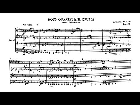 [Score] Friedrich Constantin Homilius - Horn Quartet in Bb major