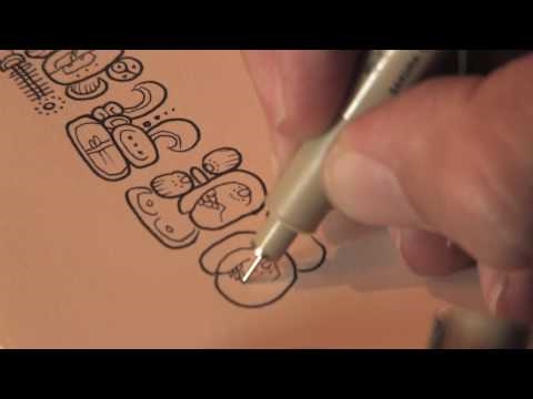 Dr. Mark Van Stone - How Maya Hieroglyphs are written - Demonstration