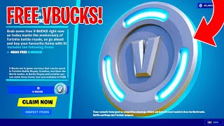 I got FREE V-Bucks in Fortnite Chapter 7! (SECRET CODE)