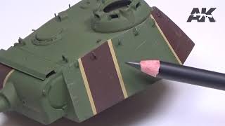 AK Weathering pencils - Splashes, Dirt & Stains set  / Set patinovacích akvarelových tužek - Špína a stékance