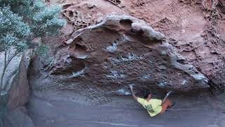 Video thumbnail of Leviatán, 6c. Mont-roig del Camp