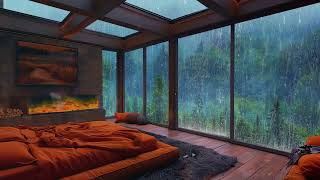 Rain Sounds For Sleeping #98 Heavy Rain and Thunderstorm Sounds, Fall Asleep Fastest at Night
