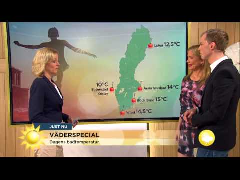 Väderspecial: Så är badtemperaturerna - Nyhetsmorgon (TV4)