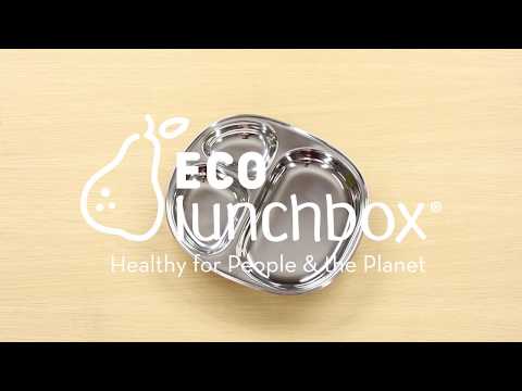 Non-Breakable Steel Tray with Dividers for Picnics and Camping by ECOlunchbox