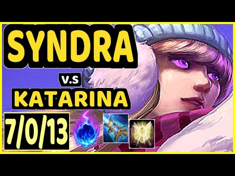 SLASHER1144 (SYNDRA) vs KATARINA - 7/0/13 KDA MID CHALLENGER GAMEPLAY - NA