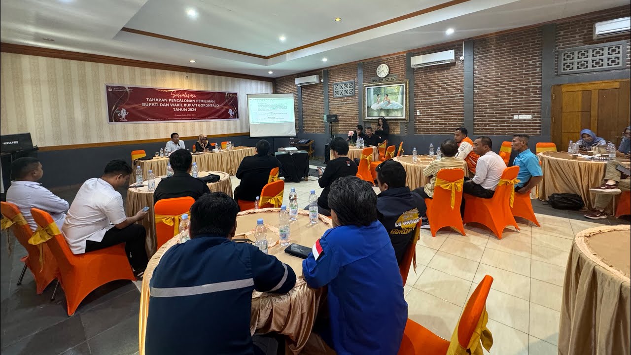 KPU Kabupaten Gorontalo Gelar Sosialisasi PKPU Nomor 8