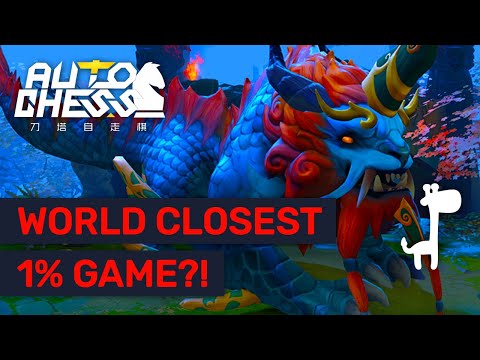 WORLD CLOSEST 1% GAME? Dota Auto Chess ROUND 45 YEAR BEAST! Video