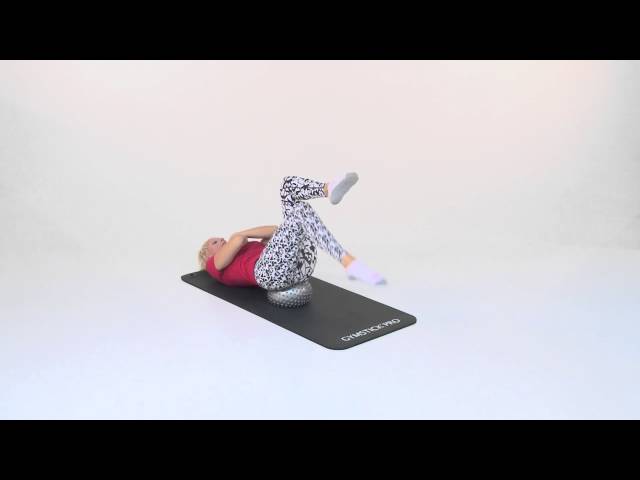 Video Teaser für Pilates Rolling Ball - Table Top Toe Tap