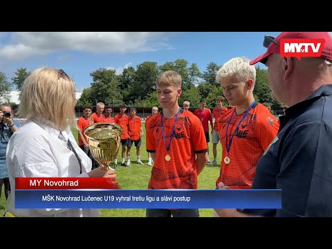 MŠK Novohrad Lučenec U19 vyhral tretiu ligu a slávi postup