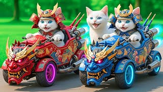 Download lagu Mama Cat Trims Fur on the Farm and Makes Tiger Hat For Kittens At Home🐾🎩🐯 mp3