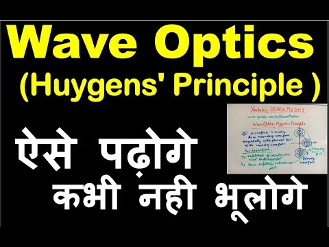 Wave Optics||Huygen's Principle|| For NEET Aspirants ||Preparation Videos BY CRACK MEDICO(NEET-2019)