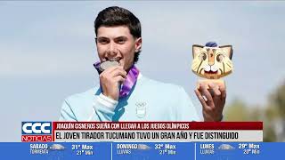 JOAQUÍN CISNEROS SUEÑA CON LLEGAR A LOS JUEGOS OLÍMPICOS