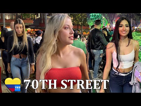 🇨🇴 LA 70 STREET NIGHTLIFE MEDELLIN COLOMBIA 2022 [FULL TOUR]