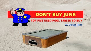 Top 5 Used Pool Tables for 2021 that will Last a LIFETIME!!!