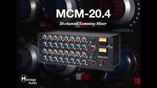 Video thumbnail for Heritage Audio - MCM-20.4 Connections & Features by Heritage Audio