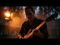 Relaxing Blues Music Vintage Electric Blues Guitar At Night
