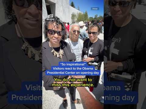 'So inspirational': Visitors react to the Obama Presidential Center on opening day