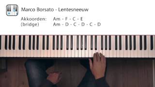 Marco Borsato - Lentesneeuw (piano tutorial)