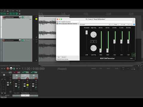 Using Bertom Denoiser in Reaper