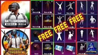 How to get FREE EMOTES in bgmi & Pubg mobile | get FREE OUTFITS | How to unlock new emotes