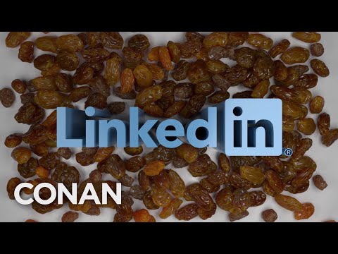 LinkedIn是社會化媒體的葡萄乾 - CONAN on TBS頻道 (LinkedIn Is The Raisin Of Social Media - CONAN on TBS)