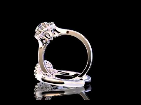 GJR1075 - 18K Gold and 0.35 Carat E Color VS2 Clarity