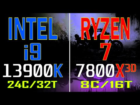 RYZEN 7 7800X3D vs INTEL i9 13900K  || PC GAMES BENCHMARK TEST ||