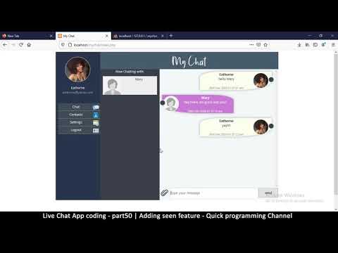 Live chat app | Part05 Javascript basics | Javascript AJAX HTML CSS JSON PHP MYSQL Tutorial