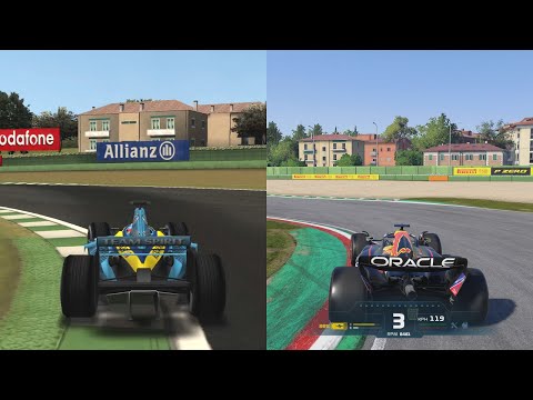 Evolution of 🇮🇹 Imola GP in F1 Racing Games (1995 - 2024) - Autodromo Enzo e Dino Ferrari