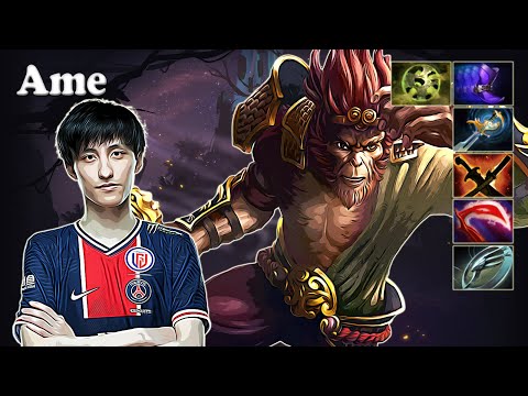 Ame - Monkey King Safelane vs 23savage Axe | Dota 2 7.29d Gameplay