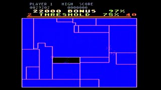 Qix Atari 8 Bit 400 800 XL XE Gameplay