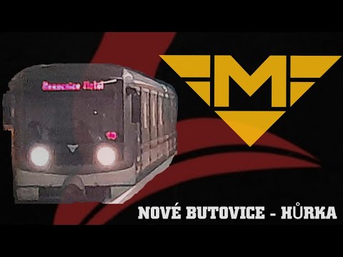 PRAGUE | Metro B - line, ride | Nové Butovice - Hůrka [WINDOW VIEW FROM SEAT]