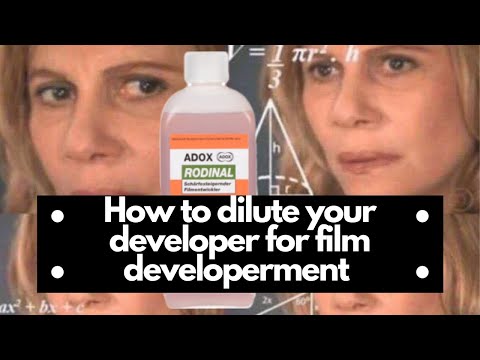 How to calculate dilutions for film development