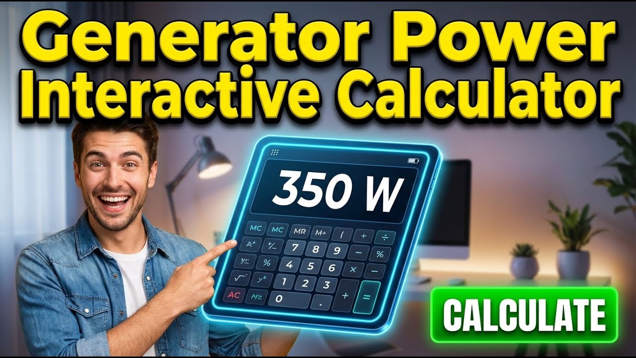 Generator Power Interactive Calculator