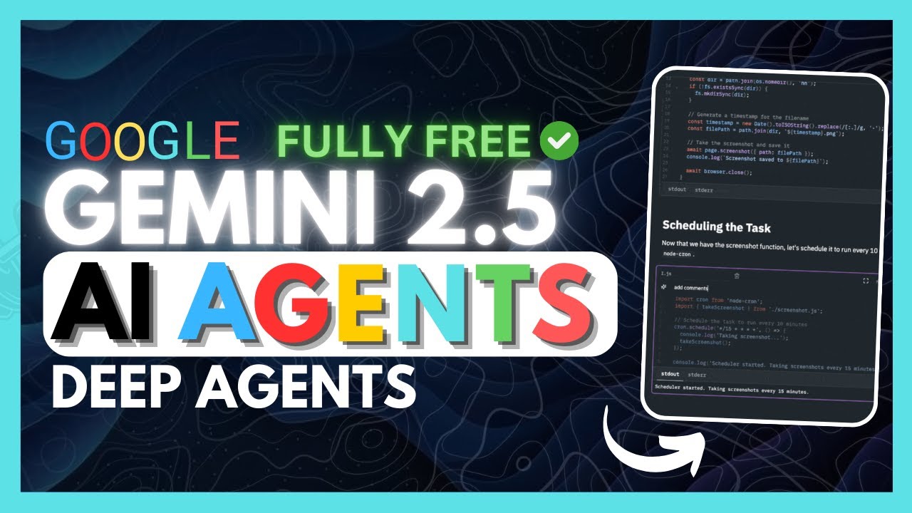 Gemini 2.5 DEEP AGENTS: Powerful AI Agents BY Gemini Can DO ANYTHING For FREE!
