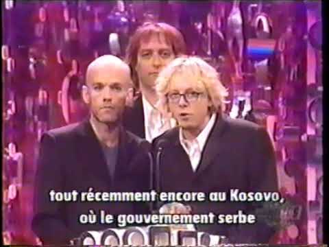 R.E.M. at the MTV Europe Awards, November 1998