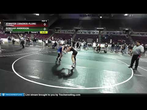 112 Lbs Champ. Round 1 - Rebekah Anderson, Wyoming Vs Jennifer Cisneros-Flores, California C490