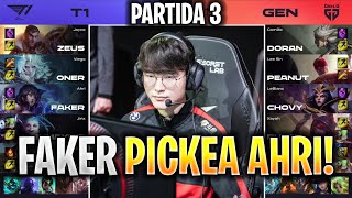 LA MEJOR PARTIDA DE LA HISTÓRIA? | T1 vs GEN GAME 3 RESUMEN LCK SPRING 2022 FINALS