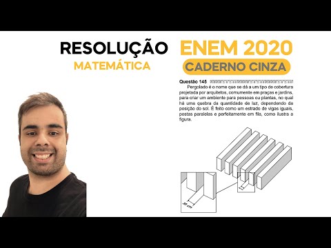 ENEM 2020 \ MATHEMATICS - Question 145, GRAY NOTEBOOK - Pergola is the name given to a type of co...